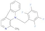9H-Pyrido[3,4-b]indole, 1-methyl-9-[(2,3,5,6-tetrafluorophenyl)methyl]-