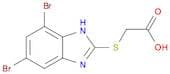 Acetic acid, 2-[(5,7-dibromo-1H-benzimidazol-2-yl)thio]-