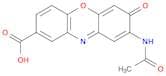 3H-Phenoxazine-8-carboxylic acid, 2-(acetylamino)-3-oxo-
