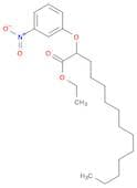 Tetradecanoic acid, 2-(3-nitrophenoxy)-, ethyl ester