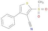 3-Thiophenecarbonitrile, 2-(methylsulfonyl)-4-phenyl-