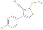 3-Thiophenecarbonitrile, 4-(4-chlorophenyl)-2-(methylthio)-