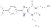 1H-Purine-2,6-dione, 3,9-dihydro-8-(4-nitrophenyl)-1,3-dipropyl-