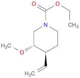 1-Piperidinecarboxylic acid, 4-ethenyl-3-methoxy-, ethyl ester, trans- (9CI)