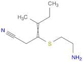3-Hexenenitrile, 3-[(2-aminoethyl)thio]-4-methyl-