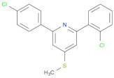 Pyridine, 2-(2-chlorophenyl)-6-(4-chlorophenyl)-4-(methylthio)-