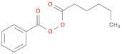 Peroxide, benzoyl 1-oxohexyl (9CI)