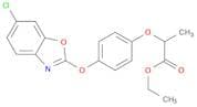 Propanoic acid, 2-[4-[(6-chloro-2-benzoxazolyl)oxy]phenoxy]-, ethyl ester