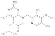 6(5H)-Pteridinone, 2-amino-7,8-dihydro-8-[(4-methoxy-3,5-dimethyl-2-pyridinyl)methyl]-4-methyl-5-(…