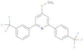 Pyridine, 4-(methylthio)-2-[3-(trifluoromethyl)phenyl]-6-[4-(trifluoromethyl)phenyl]-