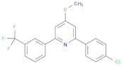 Pyridine, 2-(4-chlorophenyl)-4-(methylthio)-6-[3-(trifluoromethyl)phenyl]-