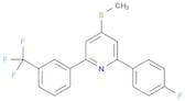 Pyridine, 2-(4-fluorophenyl)-4-(methylthio)-6-[3-(trifluoromethyl)phenyl]-