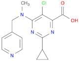 5-Chloro-2-cyclopropyl-6-(methyl(pyridin-4-ylmethyl)amino)pyrimidine-4-carboxylic acid