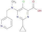 5-Chloro-2-cyclopropyl-6-(methyl(pyridin-3-ylmethyl)amino)pyrimidine-4-carboxylic acid