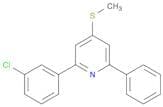 Pyridine, 2-(3-chlorophenyl)-4-(methylthio)-6-phenyl-