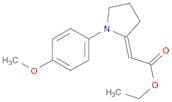 Acetic acid, 2-[1-(4-methoxyphenyl)-2-pyrrolidinylidene]-, ethyl ester, (2E)-