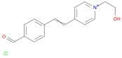 Pyridinium, 4-[2-(4-formylphenyl)ethenyl]-1-(2-hydroxyethyl)-, chloride (1:1)