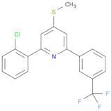 Pyridine, 2-(2-chlorophenyl)-4-(methylthio)-6-[3-(trifluoromethyl)phenyl]-