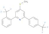 Pyridine, 4-(methylthio)-2-[2-(trifluoromethyl)phenyl]-6-[4-(trifluoromethyl)phenyl]-