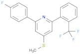 Pyridine, 2-(4-fluorophenyl)-4-(methylthio)-6-[2-(trifluoromethyl)phenyl]-