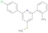Pyridine, 2-(4-chlorophenyl)-6-(2-methylphenyl)-4-(methylthio)-