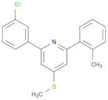 Pyridine, 2-(3-chlorophenyl)-6-(2-methylphenyl)-4-(methylthio)-