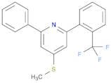 Pyridine, 4-(methylthio)-2-phenyl-6-[2-(trifluoromethyl)phenyl]-