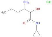 3-Amino-N-cyclopropyl-2-hydroxyhexanamide hydrochloride
