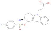 9H-Carbazole-9-propanoic acid, 3-[[(4-fluorophenyl)sulfonyl]amino]-1,2,3,4-tetrahydro-, (3S)-