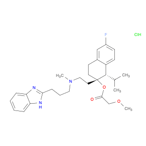 Acetic acid, 2-methoxy-, (1S,2S)-2-[2-[[3-(1H-benzimidazol-2-yl)propyl]methylamino]ethyl]-6-fluoro…