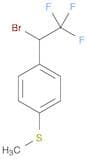 Benzene, 1-(1-bromo-2,2,2-trifluoroethyl)-4-(methylthio)-