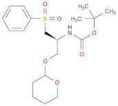 Carbamic acid, [1-[(phenylsulfonyl)methyl]-2-[(tetrahydro-2H-pyran-2-yl)oxy]ethyl]-, 1,1-dimethyle…