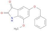 1H-Indole-2,3-dione, 7-methoxy-5-(phenylmethoxy)-