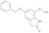 2H-Indol-2-one, 1,3-dihydro-7-methoxy-5-(phenylmethoxy)-