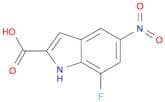 7-fluoro-5-nitro-1H-indole-2-carboxylic acid