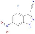 1H-Indazole-3-carbonitrile, 4-fluoro-6-nitro-