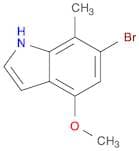 1H-Indole, 6-bromo-4-methoxy-7-methyl-