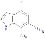 1H-Indole-6-carbonitrile, 4-fluoro-7-methyl-