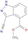 1H-Indazole-4-carboxylic acid, 3-cyano-, methyl ester