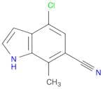 1H-Indole-6-carbonitrile, 4-chloro-7-methyl-