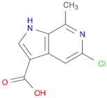 1H-Pyrrolo[2,3-c]pyridine-3-carboxylic acid, 5-chloro-7-methyl-