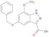 1H-Indazole-3-carboxylic acid, 7-methoxy-5-(phenylmethoxy)-
