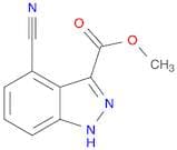 1H-Indazole-3-carboxylic acid, 4-cyano-, methyl ester