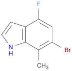1H-Indole, 6-bromo-4-fluoro-7-methyl-