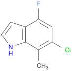 1H-Indole, 6-chloro-4-fluoro-7-methyl-