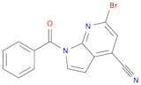 1H-Pyrrolo[2,3-b]pyridine-4-carbonitrile, 1-benzoyl-6-bromo-