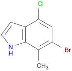 1H-Indole, 6-bromo-4-chloro-7-methyl-