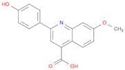 4-Quinolinecarboxylic acid, 2-(4-hydroxyphenyl)-7-methoxy-
