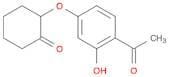 Cyclohexanone, 2-(4-acetyl-3-hydroxyphenoxy)-