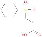 Propanoic acid, 3-(cyclohexylsulfonyl)-